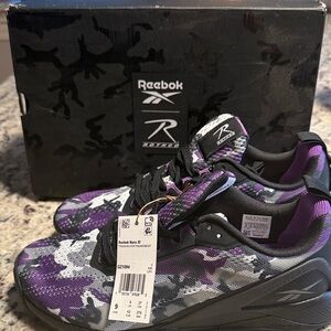 2021 UNISEX Reebok Nano X1 - Regal Purple Camo NWT
